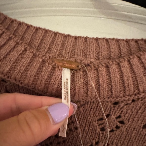 FREE PEOPLE ELOISE PULLOVER Sweater Size large NWT - Picture 6 of 6